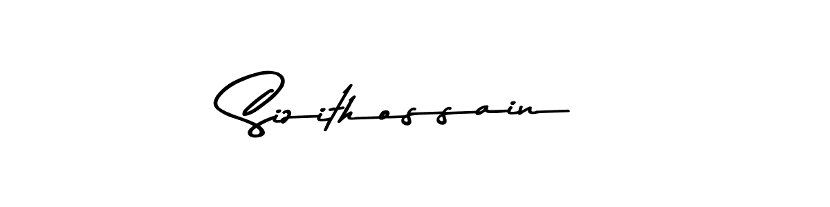 You should practise on your own different ways (Asem Kandis PERSONAL USE) to write your name (Sizithossain) in signature. don't let someone else do it for you. Sizithossain signature style 9 images and pictures png