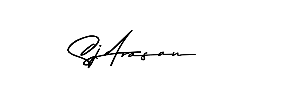 Use a signature maker to create a handwritten signature online. With this signature software, you can design (Asem Kandis PERSONAL USE) your own signature for name Sj Arasan. Sj Arasan signature style 9 images and pictures png