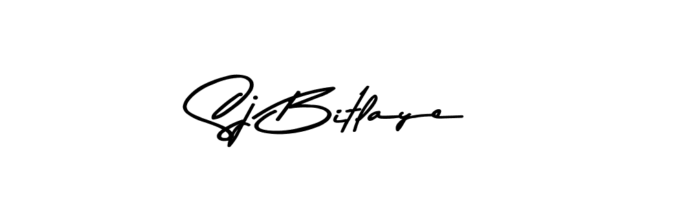 Also You can easily find your signature by using the search form. We will create Sj Bitlaye name handwritten signature images for you free of cost using Asem Kandis PERSONAL USE sign style. Sj Bitlaye signature style 9 images and pictures png