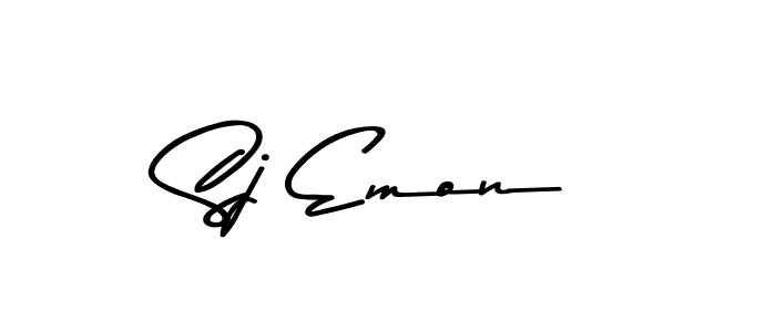 Make a beautiful signature design for name Sj Emon. Use this online signature maker to create a handwritten signature for free. Sj Emon signature style 9 images and pictures png