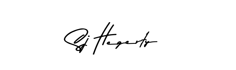 The best way (Asem Kandis PERSONAL USE) to make a short signature is to pick only two or three words in your name. The name Sj Hegerty include a total of six letters. For converting this name. Sj Hegerty signature style 9 images and pictures png