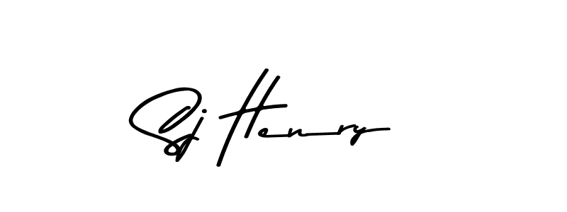 Design your own signature with our free online signature maker. With this signature software, you can create a handwritten (Asem Kandis PERSONAL USE) signature for name Sj Henry. Sj Henry signature style 9 images and pictures png