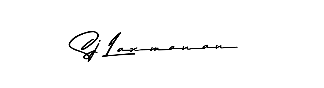 Design your own signature with our free online signature maker. With this signature software, you can create a handwritten (Asem Kandis PERSONAL USE) signature for name Sj Laxmanan. Sj Laxmanan signature style 9 images and pictures png