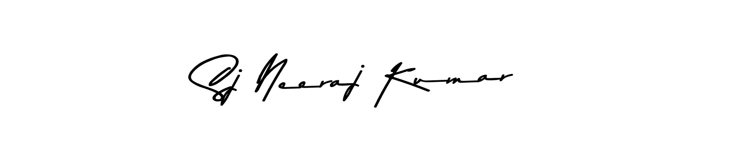 The best way (Asem Kandis PERSONAL USE) to make a short signature is to pick only two or three words in your name. The name Sj Neeraj Kumar include a total of six letters. For converting this name. Sj Neeraj Kumar signature style 9 images and pictures png