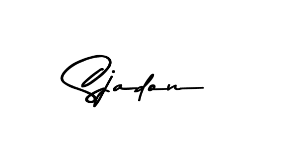 Sjadon stylish signature style. Best Handwritten Sign (Asem Kandis PERSONAL USE) for my name. Handwritten Signature Collection Ideas for my name Sjadon. Sjadon signature style 9 images and pictures png