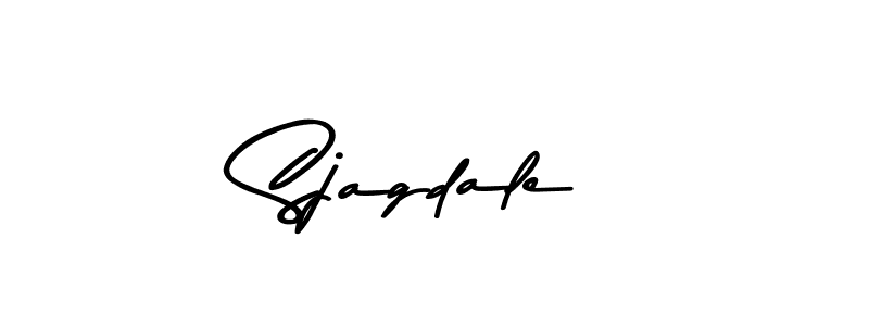 How to make Sjagdale name signature. Use Asem Kandis PERSONAL USE style for creating short signs online. This is the latest handwritten sign. Sjagdale signature style 9 images and pictures png