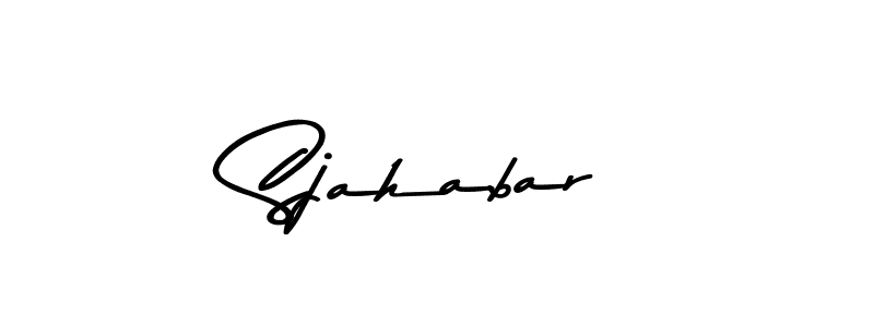 How to make Sjahabar name signature. Use Asem Kandis PERSONAL USE style for creating short signs online. This is the latest handwritten sign. Sjahabar signature style 9 images and pictures png