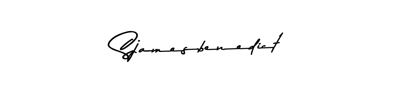 Create a beautiful signature design for name Sjamesbenedict. With this signature (Asem Kandis PERSONAL USE) fonts, you can make a handwritten signature for free. Sjamesbenedict signature style 9 images and pictures png