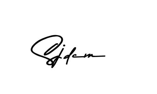 How to Draw Sjdcm signature style? Asem Kandis PERSONAL USE is a latest design signature styles for name Sjdcm. Sjdcm signature style 9 images and pictures png