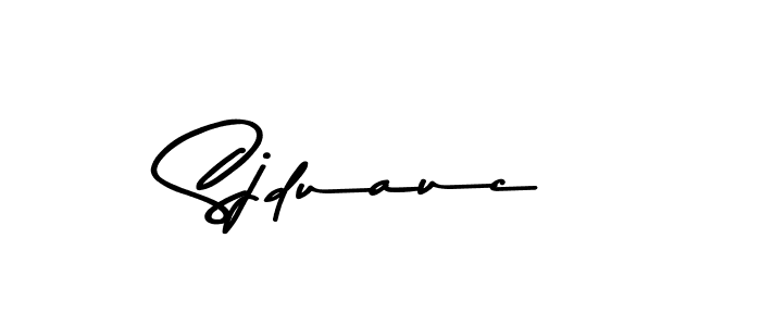 How to Draw Sjduauc signature style? Asem Kandis PERSONAL USE is a latest design signature styles for name Sjduauc. Sjduauc signature style 9 images and pictures png