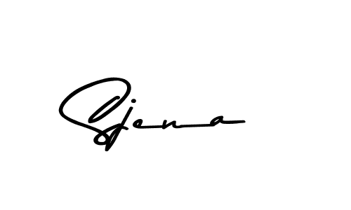 Sjena stylish signature style. Best Handwritten Sign (Asem Kandis PERSONAL USE) for my name. Handwritten Signature Collection Ideas for my name Sjena. Sjena signature style 9 images and pictures png