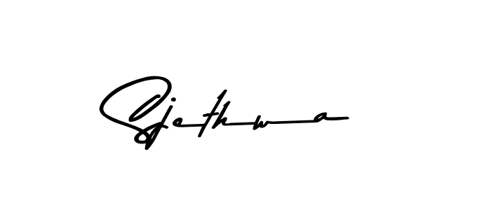 Similarly Asem Kandis PERSONAL USE is the best handwritten signature design. Signature creator online .You can use it as an online autograph creator for name Sjethwa. Sjethwa signature style 9 images and pictures png