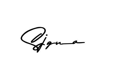 How to make Sjgna signature? Asem Kandis PERSONAL USE is a professional autograph style. Create handwritten signature for Sjgna name. Sjgna signature style 9 images and pictures png