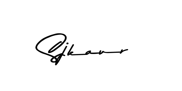 Make a beautiful signature design for name Sjkaur. With this signature (Asem Kandis PERSONAL USE) style, you can create a handwritten signature for free. Sjkaur signature style 9 images and pictures png