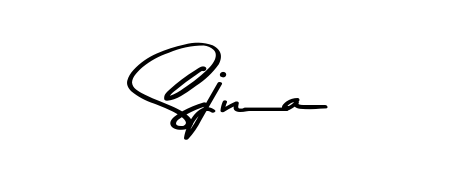 Create an unforgettable impression when signing with Sjna name styled in Asem Kandis PERSONAL USE typography. 100% free online generator. Sjna signature style 9 images and pictures png