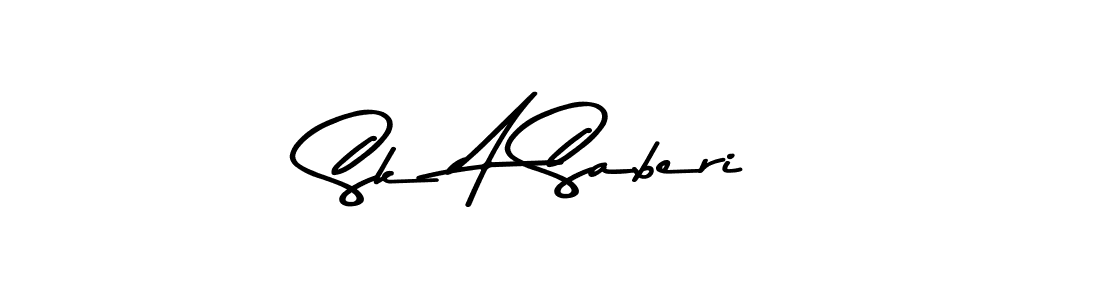 Use a signature maker to create a handwritten signature online. With this signature software, you can design (Asem Kandis PERSONAL USE) your own signature for name Sk A Saberi. Sk A Saberi signature style 9 images and pictures png