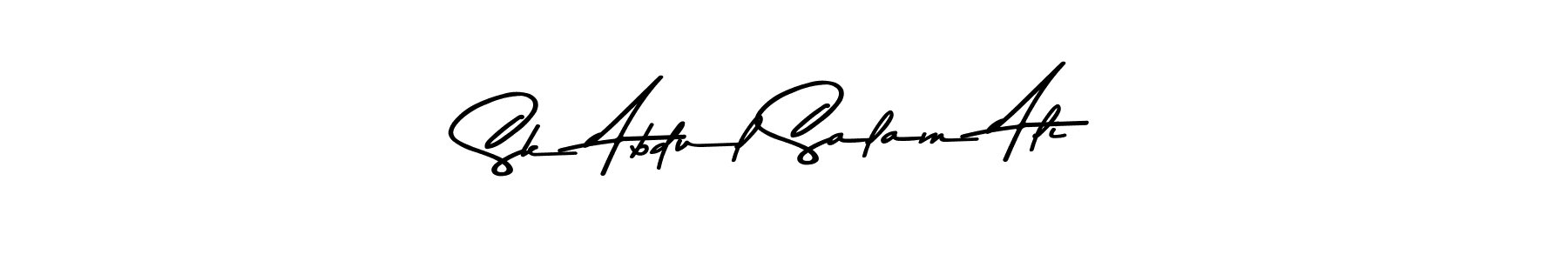 Make a beautiful signature design for name Sk Abdul Salam Ali. With this signature (Asem Kandis PERSONAL USE) style, you can create a handwritten signature for free. Sk Abdul Salam Ali signature style 9 images and pictures png