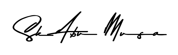 Make a beautiful signature design for name Sk Abu Musa. Use this online signature maker to create a handwritten signature for free. Sk Abu Musa signature style 9 images and pictures png