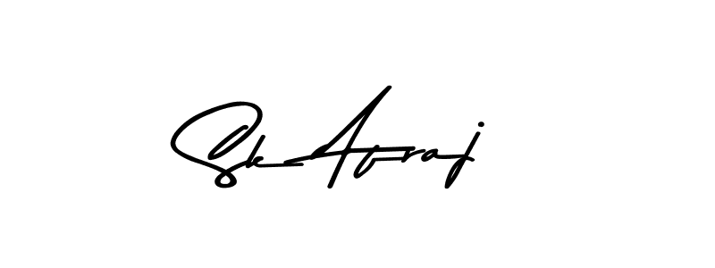 How to make Sk Afraj name signature. Use Asem Kandis PERSONAL USE style for creating short signs online. This is the latest handwritten sign. Sk Afraj signature style 9 images and pictures png