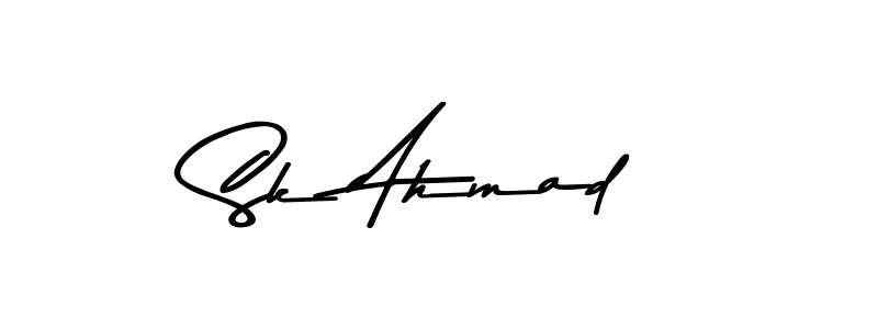 Make a beautiful signature design for name Sk Ahmad. With this signature (Asem Kandis PERSONAL USE) style, you can create a handwritten signature for free. Sk Ahmad signature style 9 images and pictures png