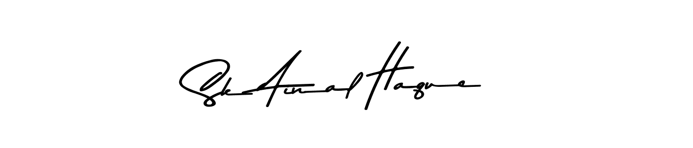 You can use this online signature creator to create a handwritten signature for the name Sk Ainal Haque. This is the best online autograph maker. Sk Ainal Haque signature style 9 images and pictures png