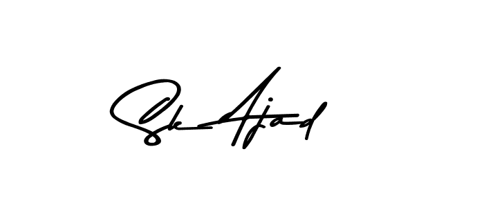 Make a beautiful signature design for name Sk Ajad. Use this online signature maker to create a handwritten signature for free. Sk Ajad signature style 9 images and pictures png