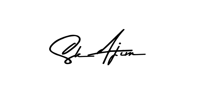 Here are the top 10 professional signature styles for the name Sk Ajim. These are the best autograph styles you can use for your name. Sk Ajim signature style 9 images and pictures png
