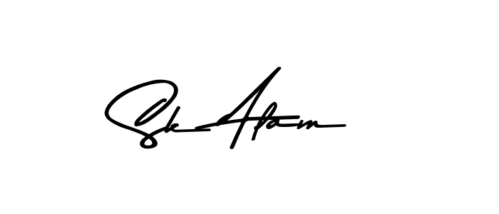 if you are searching for the best signature style for your name Sk Alam. so please give up your signature search. here we have designed multiple signature styles  using Asem Kandis PERSONAL USE. Sk Alam signature style 9 images and pictures png