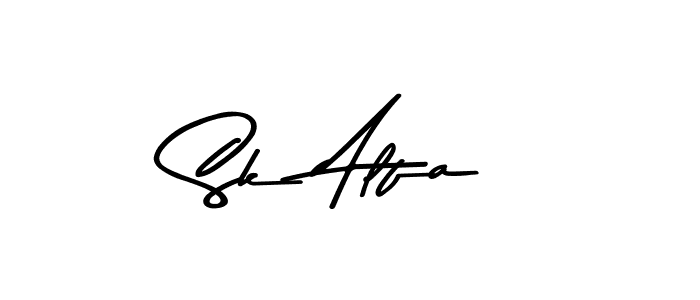 Sk Alfa stylish signature style. Best Handwritten Sign (Asem Kandis PERSONAL USE) for my name. Handwritten Signature Collection Ideas for my name Sk Alfa. Sk Alfa signature style 9 images and pictures png