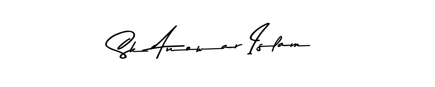 Make a beautiful signature design for name Sk Anowar Islam. With this signature (Asem Kandis PERSONAL USE) style, you can create a handwritten signature for free. Sk Anowar Islam signature style 9 images and pictures png