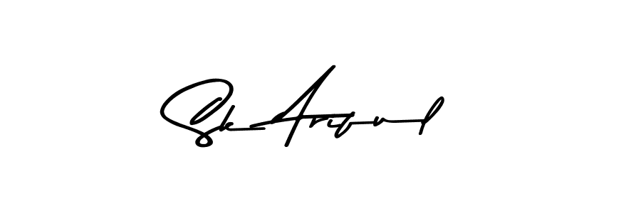 Sk Ariful stylish signature style. Best Handwritten Sign (Asem Kandis PERSONAL USE) for my name. Handwritten Signature Collection Ideas for my name Sk Ariful. Sk Ariful signature style 9 images and pictures png