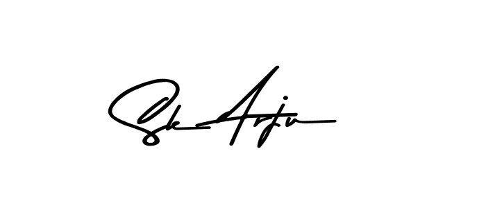 How to make Sk Arju name signature. Use Asem Kandis PERSONAL USE style for creating short signs online. This is the latest handwritten sign. Sk Arju signature style 9 images and pictures png