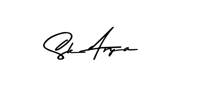 Make a beautiful signature design for name Sk Arya. Use this online signature maker to create a handwritten signature for free. Sk Arya signature style 9 images and pictures png