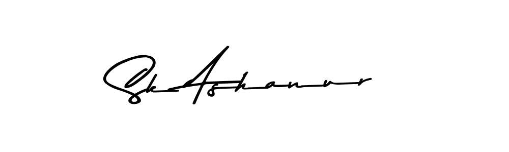 Sk Ashanur stylish signature style. Best Handwritten Sign (Asem Kandis PERSONAL USE) for my name. Handwritten Signature Collection Ideas for my name Sk Ashanur. Sk Ashanur signature style 9 images and pictures png