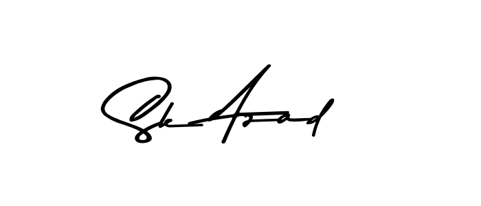 Make a beautiful signature design for name Sk Azad. Use this online signature maker to create a handwritten signature for free. Sk Azad signature style 9 images and pictures png