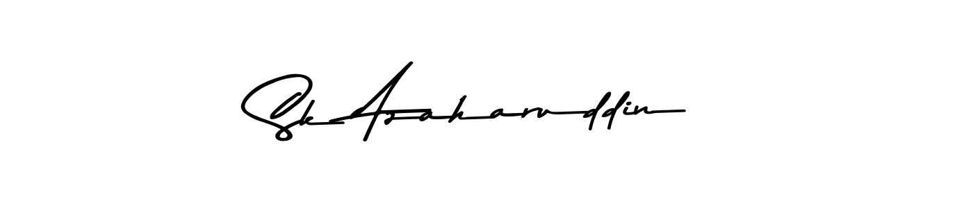 Create a beautiful signature design for name Sk Azaharuddin. With this signature (Asem Kandis PERSONAL USE) fonts, you can make a handwritten signature for free. Sk Azaharuddin signature style 9 images and pictures png