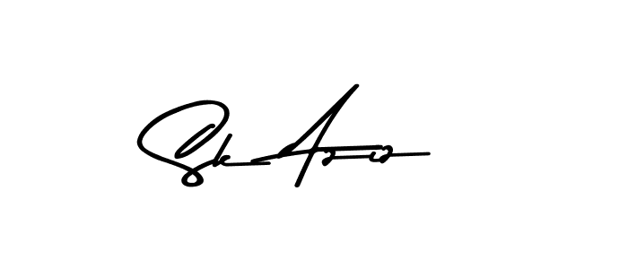 How to make Sk Aziz name signature. Use Asem Kandis PERSONAL USE style for creating short signs online. This is the latest handwritten sign. Sk Aziz signature style 9 images and pictures png