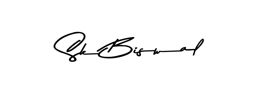 Make a beautiful signature design for name Sk Biswal. With this signature (Asem Kandis PERSONAL USE) style, you can create a handwritten signature for free. Sk Biswal signature style 9 images and pictures png