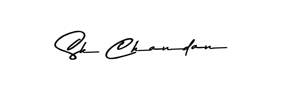 Create a beautiful signature design for name Sk Chandan. With this signature (Asem Kandis PERSONAL USE) fonts, you can make a handwritten signature for free. Sk Chandan signature style 9 images and pictures png