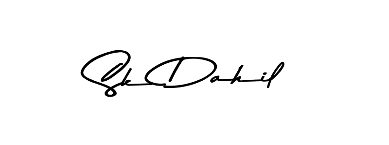 Sk Dahil stylish signature style. Best Handwritten Sign (Asem Kandis PERSONAL USE) for my name. Handwritten Signature Collection Ideas for my name Sk Dahil. Sk Dahil signature style 9 images and pictures png