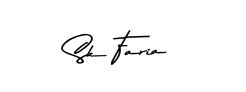 This is the best signature style for the Sk Faria name. Also you like these signature font (Asem Kandis PERSONAL USE). Mix name signature. Sk Faria signature style 9 images and pictures png