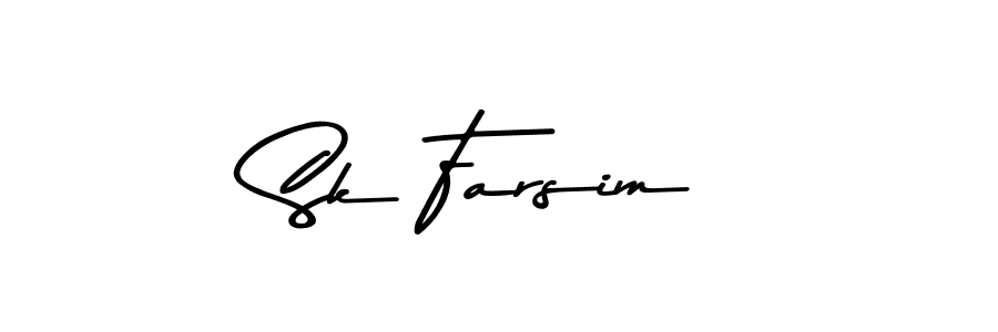 Sk Farsim stylish signature style. Best Handwritten Sign (Asem Kandis PERSONAL USE) for my name. Handwritten Signature Collection Ideas for my name Sk Farsim. Sk Farsim signature style 9 images and pictures png