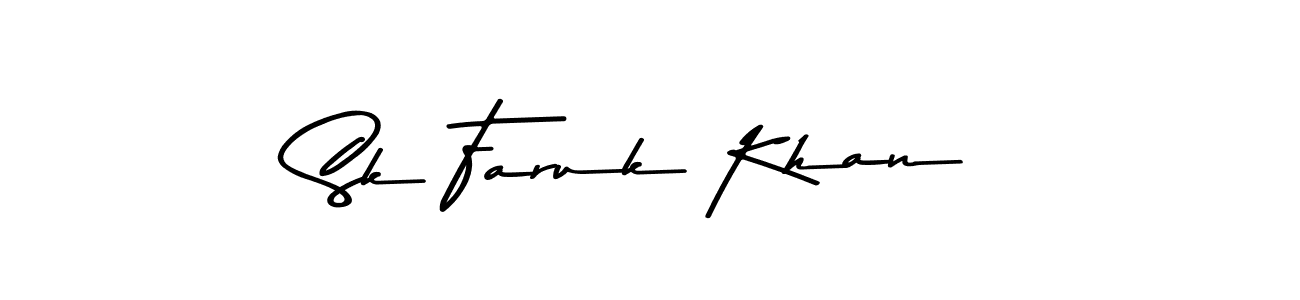 Use a signature maker to create a handwritten signature online. With this signature software, you can design (Asem Kandis PERSONAL USE) your own signature for name Sk Faruk Khan. Sk Faruk Khan signature style 9 images and pictures png