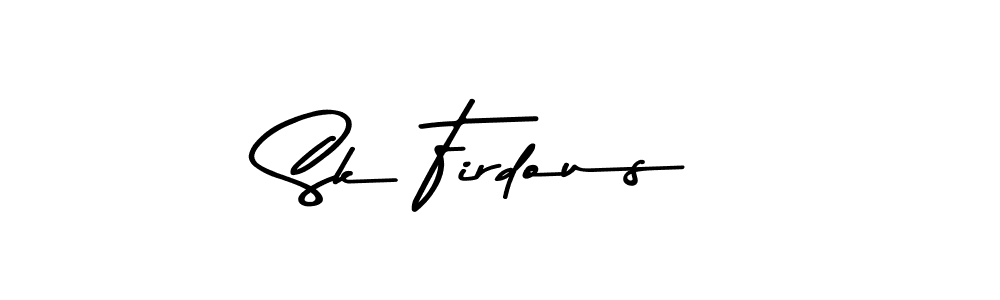 Create a beautiful signature design for name Sk Firdous. With this signature (Asem Kandis PERSONAL USE) fonts, you can make a handwritten signature for free. Sk Firdous signature style 9 images and pictures png