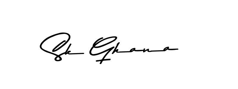 Make a beautiful signature design for name Sk Ghana. With this signature (Asem Kandis PERSONAL USE) style, you can create a handwritten signature for free. Sk Ghana signature style 9 images and pictures png