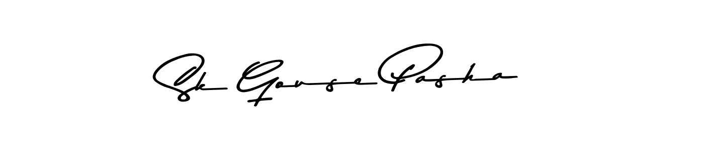 Sk Gouse Pasha stylish signature style. Best Handwritten Sign (Asem Kandis PERSONAL USE) for my name. Handwritten Signature Collection Ideas for my name Sk Gouse Pasha. Sk Gouse Pasha signature style 9 images and pictures png