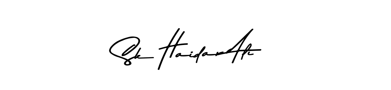 Design your own signature with our free online signature maker. With this signature software, you can create a handwritten (Asem Kandis PERSONAL USE) signature for name Sk Haidar Ali. Sk Haidar Ali signature style 9 images and pictures png