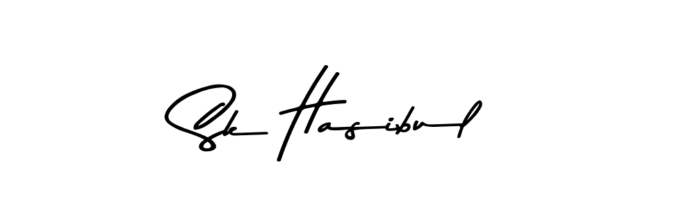 The best way (Asem Kandis PERSONAL USE) to make a short signature is to pick only two or three words in your name. The name Sk Hasibul include a total of six letters. For converting this name. Sk Hasibul signature style 9 images and pictures png