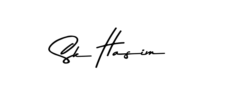 How to make Sk Hasim name signature. Use Asem Kandis PERSONAL USE style for creating short signs online. This is the latest handwritten sign. Sk Hasim signature style 9 images and pictures png