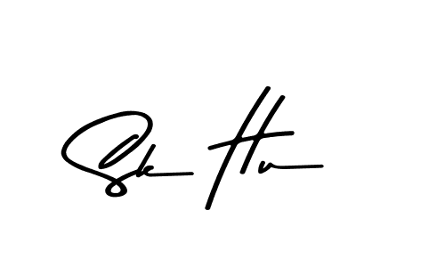 Design your own signature with our free online signature maker. With this signature software, you can create a handwritten (Asem Kandis PERSONAL USE) signature for name Sk Hu. Sk Hu signature style 9 images and pictures png